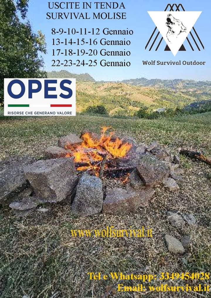 Wolf Outdoor Survival, 4 appuntamenti tra l'Emilia Romagna ed il Molise