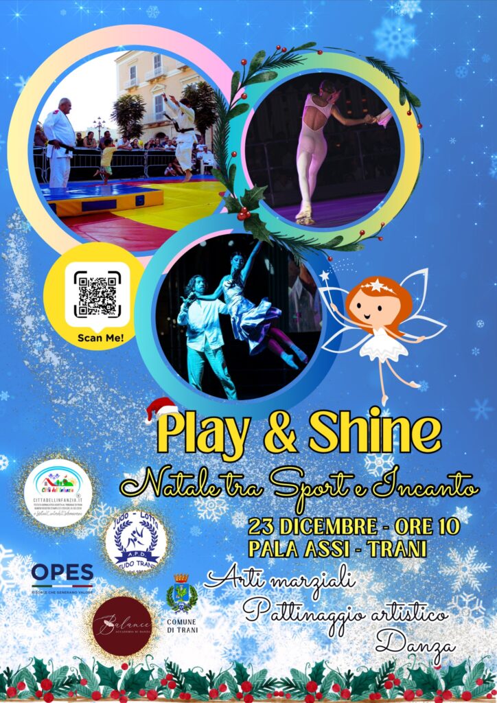 Play and Shine, l'evento di Natale di Trani dedicato allo sport