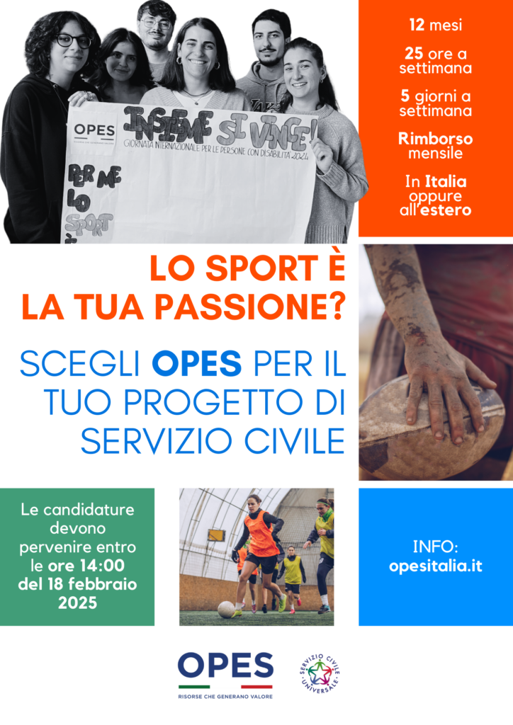 Campagna Servizio Civile  per progetti a carattere sportivo