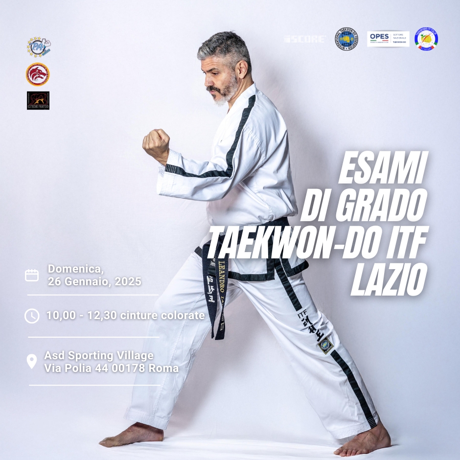 Esame di grado di Taekwondo a Roma